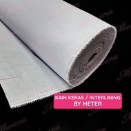 1m Basic Interlining / Pengeras Kain Keras 6112, 5520F, 5530F, 6112F/8000F & 1001AF