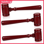 🧸 3Pcs Wooden Mini Judge Gavels Dark Red Hammer Toy for Children’s Role Play and Gift