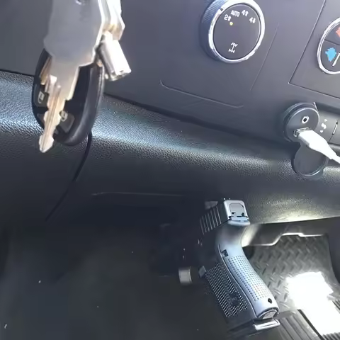 Concealed Gun Mount Magnetic Pistol Holder Handgun Car Truck Seat Bedside for Glock G17 19 22 34 43X