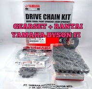GEAR SET BYSON YAMAHA GIR RANTAI TARIK PAKET KOMPLIT BISON MOTOR GIR SATU SET KUALITAS ORIGINAL