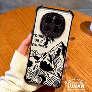 Cool Mountain Peak Plating Frame Phone Case For iQOO Neo 11 10 9 9S Pro Plus 8 Pro 7 SE 5 SE Z7i Z6X