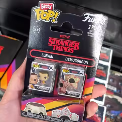 Funko Bitty Pop Stranger Things Dustin And Mike 2 Pack Mini Series Blind Box Eleven And Demogorgon M