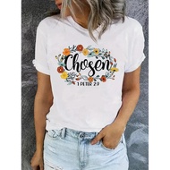 Bible Verse Tshirt Christian Shirt with Bible Verse Religious Aesthetic Tee Chosen Bible Verse Tshir