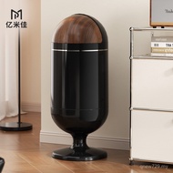 Living Room Large-Capacity High-Foot Trash Can Do Not Bend Over Storage Bin Large Household Movable 