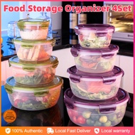 Microwave & Freezer Safe Food Keepers 4-Pc Set - Airtight Lunch Boxes for Hot Meals, No Spill Bento