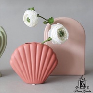 🇸🇬[SG Stock]SG Local European Style Morandi  Shell Vase Suitable For home decoration | Preserved Flowers | Dried flowers