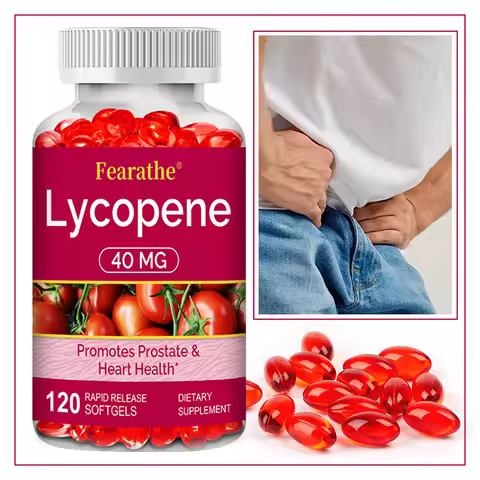 Premium Lycopene 40mg, Dietary Supplement for Prostate, Antioxidant, Heart, Skin & Immune Health, No