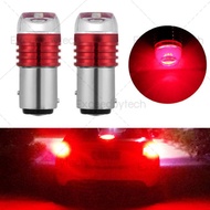 Alithai 1 Pair Red Flashing Flash Light 1157 LED Auto Tail Brake Projector Bulb 1157FL