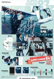 Super Junior sj 83z 金希澈 希澈 利特 朴正洙 Poster Ver. Album CD, Poster, Photocard