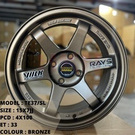 NEW Sport Rim/ Car Wheel Size 15" TE37/SL  PERODUA PROTON HONDA TOYOTA NISSAN MAZDA HYUNDAI