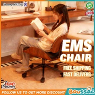 BOUSSAC Solid Wood Ems Chair Computer Chair Study And Office Backrest Chair Adjustable And Rotatable