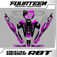 RBT Duck Decal - Modified RBT Trill Trabas 15 Duck Striping Variation Sticker