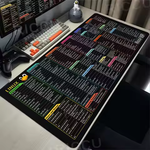 Large Mousepad Linux Commands Line MousePad Shortcuts for Red Hat Ubuntu OpenSUSE Arch Debian Unix P
