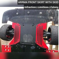 ARRMA FRONT SKIRT WITH SKID FOR INFRACTION LIMITLESS FELONY
