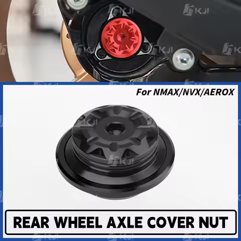 For Yamaha NMAX/NVX/AEROX 160/155/125/TURBO/TECH MAX/NEO/ALPHA Rear Wheel Axle Fork Cap Axle Slider 
