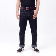 Celana Panjang Selvedge Black Indigo Jack Label 14OZ Celana Selvedge 14 OZ Celana Pria Standar
