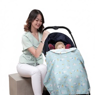 Baby Family BFB1501 Blanket On The Go Family Bunny Series 5-in-1 Carrier Protector & Baby Blanket Un