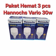 Paket 3 pcs Hannochs Vario 30 Watt Cahaya Putih Garansi 1 Tahun Resmi Hannochs