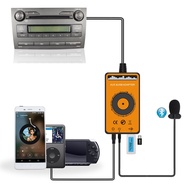 Moonet Bluetooth Car Kit USB AUX 3.5mm Hands Free Adapter CD Changer for Toyota 6+6Pin RAV4 Corolla 