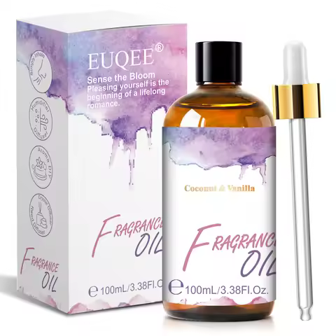 100ml Coconut & Vanilla Fragrance Oil for Humidifier Diffuser White Musk Bubble Gum Black Orchid Ess