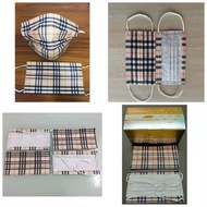 (Ready Stock) Easy Care Burberry Disposable Mask BFE 95% 50PcsBox - Earloop / Headloop