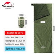 Naturehike Outdoor Sleeping Bag Lightweight ถุงนอนกันน้ำปีนเขาถุงนอนกลางแจ้งตั้งแคมป์กลางแจ้งในช่วงฤ