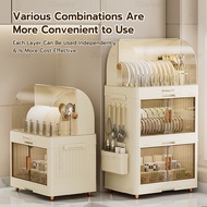 Dish Rack With Cover Foldable Cutlery Drainer Kitchen Storage Dish Drainer Rack Stackable Cutlery St