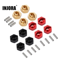 INJORA 7MM Wheel Hex Adapter Upgrade Parts untuk 1/24 RC Crawler SCX24 C10 Deadbolt Jeep JLU Gladiat