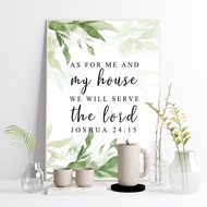 Bible Verse Encourage Art Print Poster Scripture Inspirational Quote Wall Stickers Baptism Christian 0706