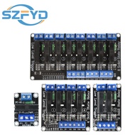 1 2 4 6 8 Channel Solid State Relay Module 5V 12V 24V Low Level Trigger G3MB-202P 240V 2A with Fuse