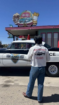 FAA Los Angeles White Zipper Jacket