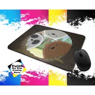 We Bare Bears Mouse pad Part 1 of 3! Customized We Bare Bears Design Mousepad