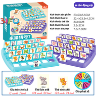 Đồ chơi Board Game Who is it 96 thẻ hình động vật game đoán nhân vật giúp bé rèn luyện kĩ năng tư du