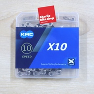 KMC Chain X10 - Silver 116 Links Made in Taiwan
