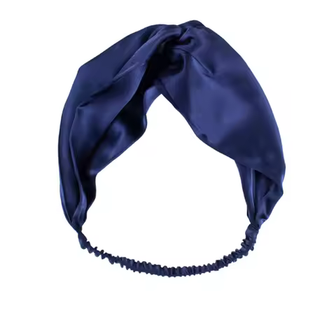 100% Mulberry Silk Headband Elastic Twisted Head Hair Wrap Accessory Turban For Women Silk Hair Ties