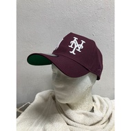 NE 9 Forty A Subway Series NY vs Mets Maroon Cap Baseball Cap Snapback Adjustable