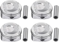 Kessocco 4pcs Piston & Rings Kit 23041-2B600 Fits for 2012-2017 Hyundai Kia Accent Rio 1.6L DOHC G4F