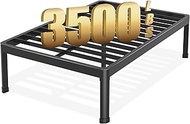 Yitong Angel King Bed Frame, 18 Inch Metal Platform Bed Frame King Size with Storage, No Box Spring Needed / Noise Free / Heavy Duty Steel Slat Support/ Non-Slip/ Easy Assembly