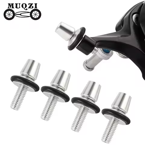 MUQZI 4pcs Bicycle Brake Cable Adjuster Screw Clamp Fine Adjustment Bike M6 Aluminum Alloy V Brake C