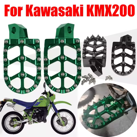For Kawasaki KMX200 KMX 200 Motorcycle Accessories Footrest Footpegs Foot Pegs Pedals Foot Rests