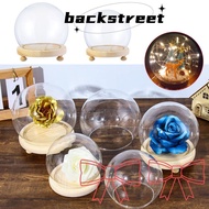 BACKSTREET Glass cloche Terrarium Tabletop Home Decor Spherical Transparent Bottle Glass Vase Jar Flower Storage box