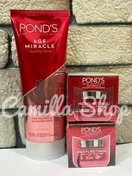 Paket Ponds Age Miracle Facial Foam 100gr + Ponds Age Miracle Day &amp; Night 9gr (3produk)