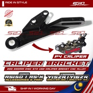 Rear Caliper Bracket IMPORT 4POT P4 RS150R RSX Y15 Y16 WINNER X EXCITER 150 155 220 220MM PNP Alloy 