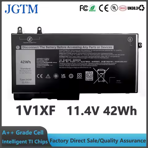 JGTM 1V1XF 11.4V 42Wh Laptop Battery Compatible with Dell Latitude 5400 5410 5500 5510 Precision 354