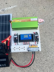 ชุดนอนนา12V2000W พร้อมแผงโซล่าเซลล์20Wและแบตเตอรี่12V5Aพร้อมใช้งานรับประกันเฉพาะแผงโซล่าเซลล์ 1ปี