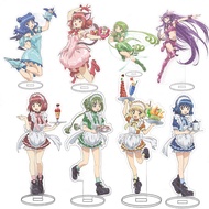 Japan Anime Mew Mew Figures Momomiya Ichigo Aizawa Minto Cosplay Acrylic Stand Model Plate Holder Ca