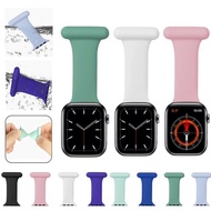507 Silicone For Apple Watch Fob Clip-On Strap Band For Nurse Watch Nurses Midwives Doctors Pa Whi