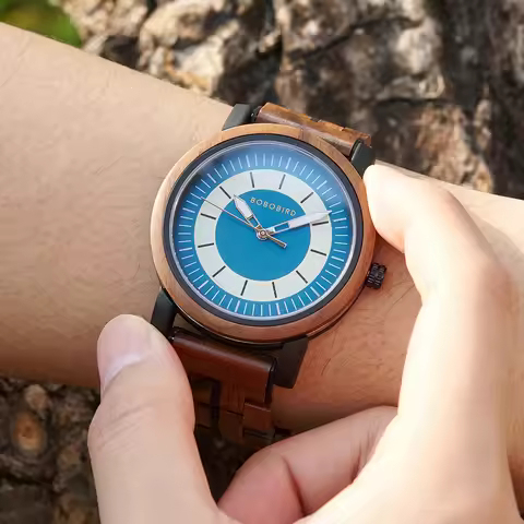 BOBO BIRD Fashion Men's Watches Wooden Wristwatch Quartz Movement 2025 New Customized Dropshipping