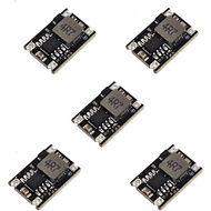 MP1584EN 5pcs Mini 5V Buck Converter Board - 5-30V to 5V, 1.8A Output, Small Size, Black
