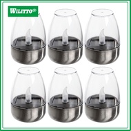 Party Atmosphere Candle Light Flickering Candle Lights Waterproof Solar Powered Flickering Led Tea L